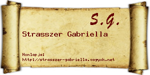 Strasszer Gabriella névjegykártya