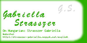 gabriella strasszer business card